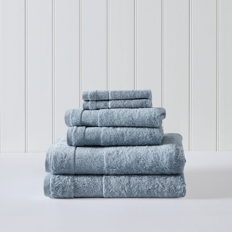 Ensemble de serviettes 6 pièces en coton Tommy Bahama Island Retreat, Turquoise