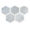 12" Hexagon Marble Mosaic Tile