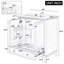 Ensemble de meuble-lavabo 30 po avec lavabo, armoire de salle de bain multifonctionnelle avec portes et tiroir, structure solide et panneau en MDF-566961435