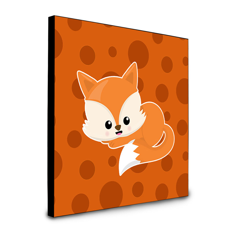 Panneau mural baby fox art Shenfield