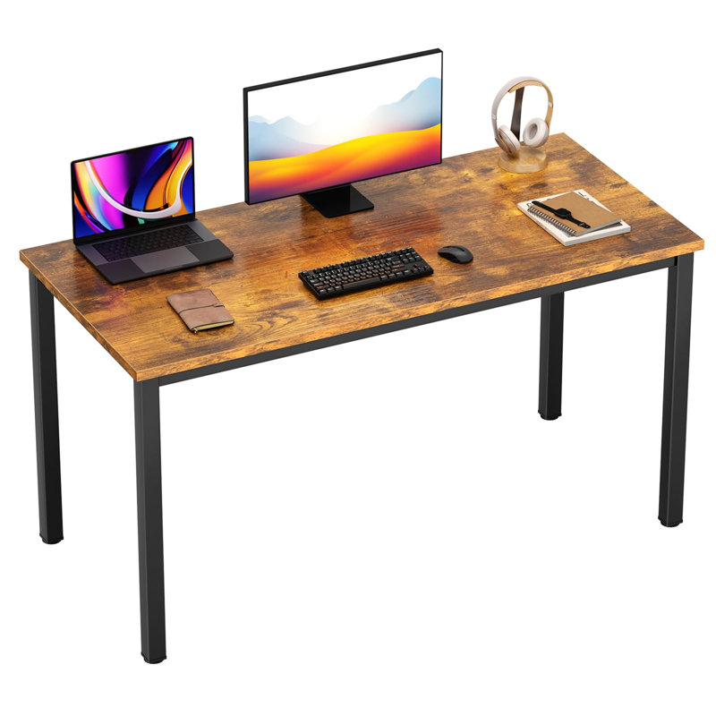 Bureau d'écriture Damera, Noir, Brun, H 29,02 po x l 47,01 po x P 22,99 po