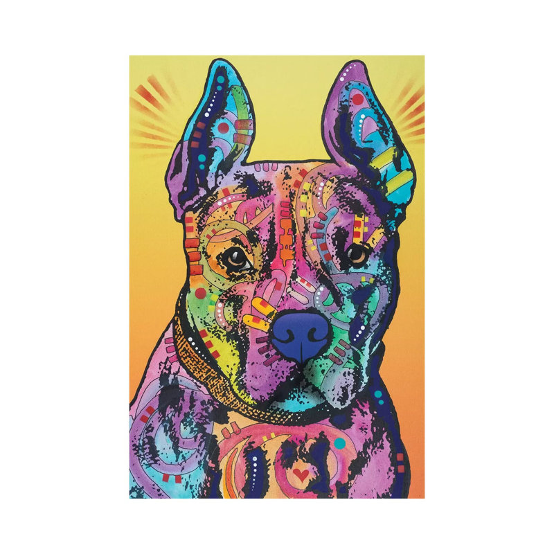 Bugsy, French Bulldog by Dean Russo - Wrapped Canvas Print, 152.5 cm H x 101.5 cm W