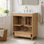 Meuble-lavabo 30 po avec lavabo et rangement multifonctionnel