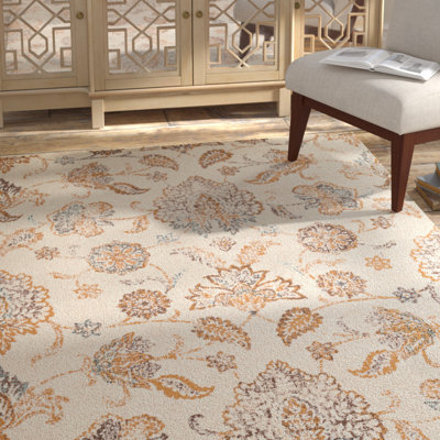 Farwa Viscose Damask Indoor Rug