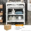 Meuble-lavabo de 30 po avec lavabo en céramique, tablette réglable et plateau basculant-116858764
