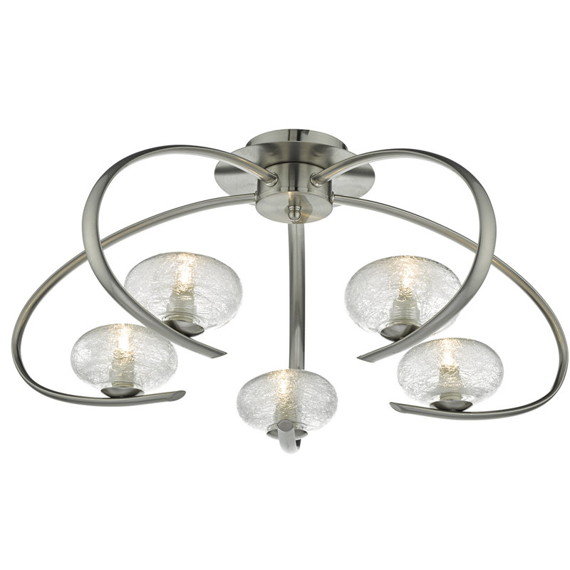 Mcginnis Glass Semi Flush Mount