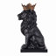 14.5" H Sitting Lion W/Crown Bronze Colour Resin Statue Home Decor Living Room Display-109757794