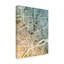 « détroit michigan city map orange orange », impression sur toile tendue-65558013