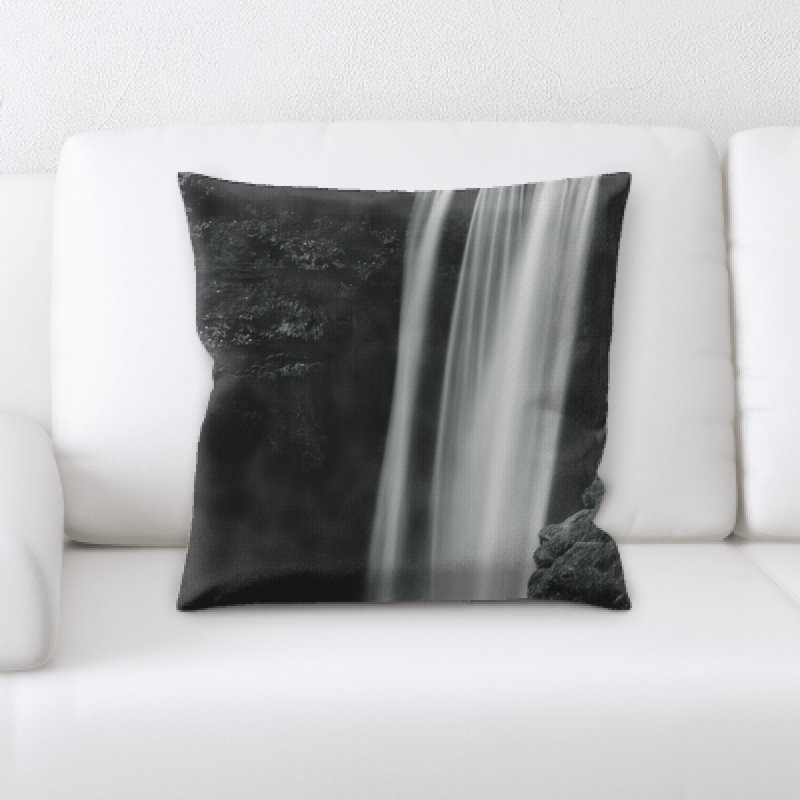 Waterfall Microsuede Reversible Throw Pillow