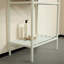 Étagère de salle de bain autoportante 24 po sans lavabo 24 po, blanc