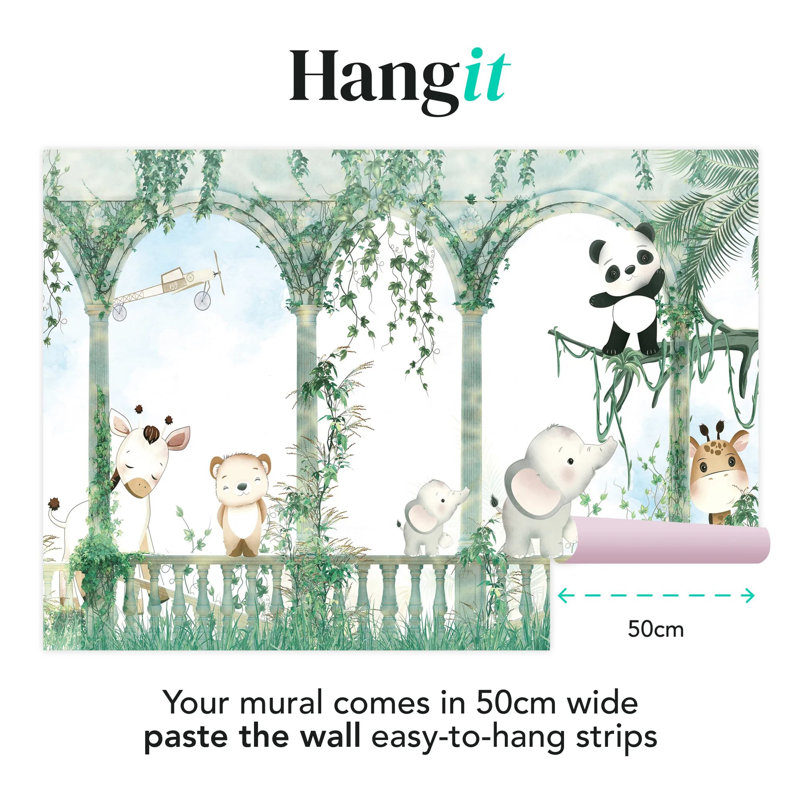 Superfresco Easy Animal Arch Print To Order Mural, Green