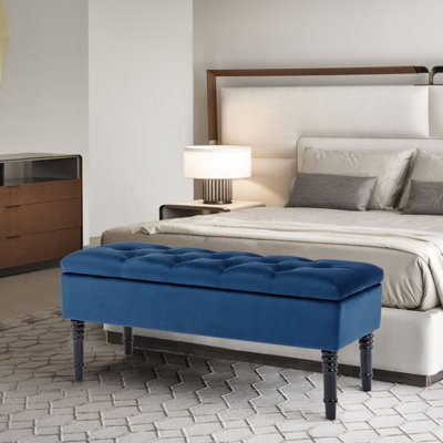 Banc de rangement avec repose-pieds Scheel