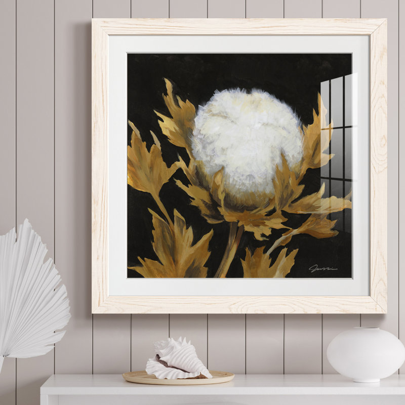 " Cotton Balls I " Painting Print, White Framed Paper, 31.5" H x 31.5" W x 1" D