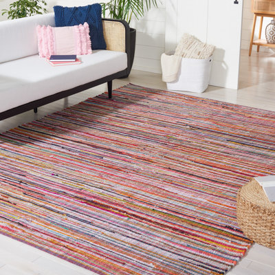 Fales Office Chair Collection Fabric/Metal Striped Rug