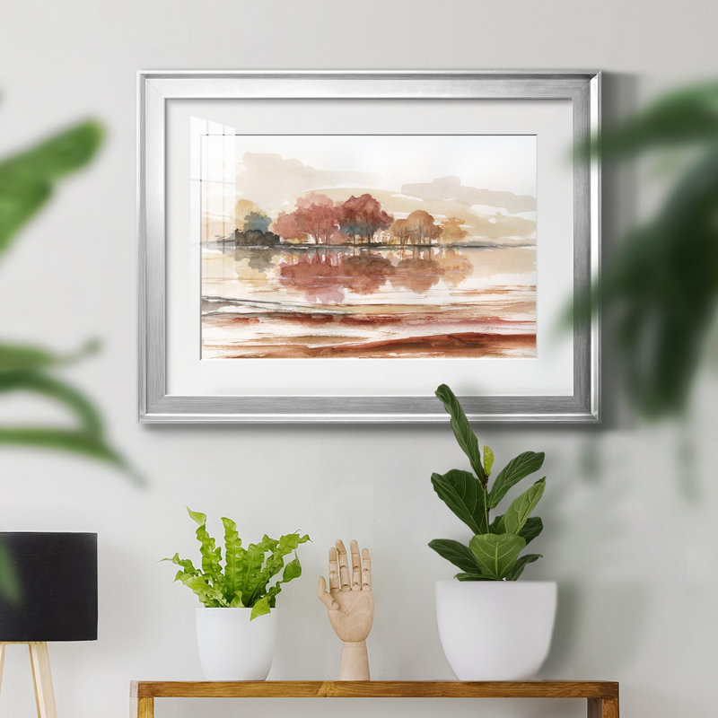 Earthy Dreams - Peinture encadrée, Argent, H 30,5 po x l 42,5 po x P 1,5 po