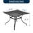 Square Outdoor Bistro Table Umbrella Hole , 36.42 " W 36.42 " D