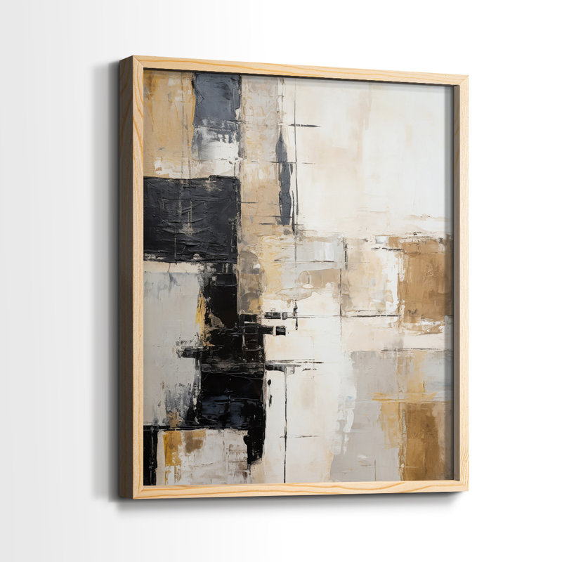 ABSTRACT Series CCCCXCI - Impression encadrée de qualité supérieure - prête à être accrochée - aucun clou requis - aucun clou requis