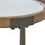 Aguon Glass Top Cross Legs End Table