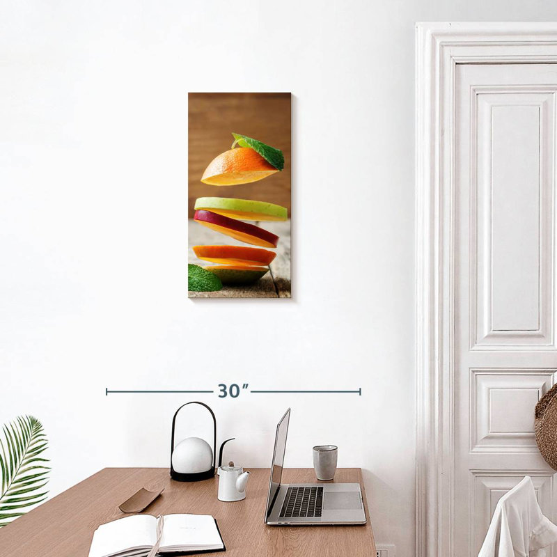 Tranches de fruits, H 24 po x l 12 po