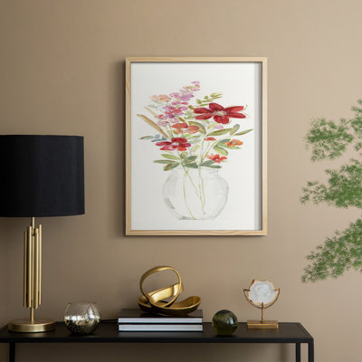 Provence Bouquet I, reproduction encadrée - bois massif