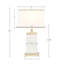 Lampe de table rectangulaire