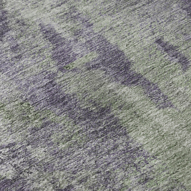 Tapis mauve lavable à la machine de qualité supérieure 9 pi x 12 pi Cerrito AMF573, Rectangle 9 pi x 12 pi