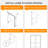 Interior Double Door Slabs with Matching Frame - 3-Panel White MDF Interior Doors for Balanced Mode-114377114