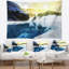 Tapisserie de grand lake paysage large blue-28487504