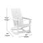 Chaises berçantes Adirondack en résine de polyester à deux lattes avec table d'appoint Longmire-72658969