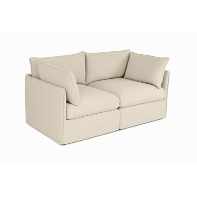  Simon Love Seat With Milk Cushion
