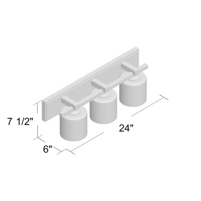 Marshun 3 - Light Dimmable Vanity Light