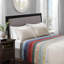 Couvre-lit réversible 3 pièces à motif de lit pour un état de repos décontracté, rembourrage en coton prélavé, avec 2 taies décoratives pour un sommeil apaisant,
