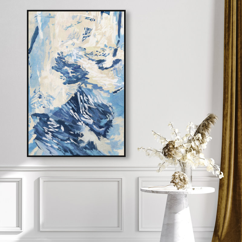 Coastal Feel I Print by Oliver Gal, 31"H x 46"W, Black Floater Frame