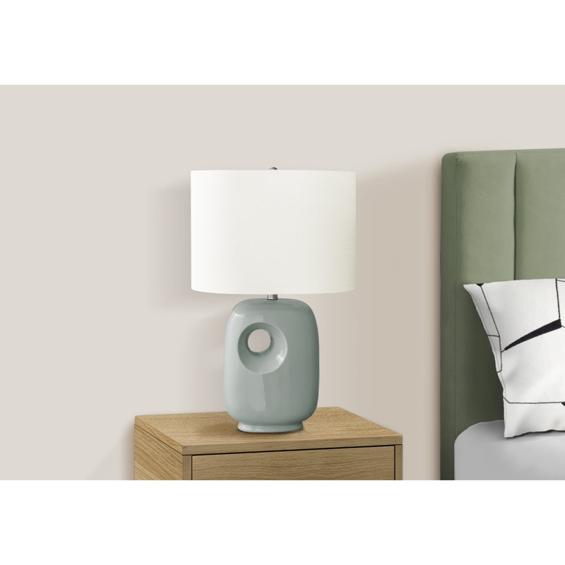 Lampe de table contemporaine et moderne, Vert / Argent