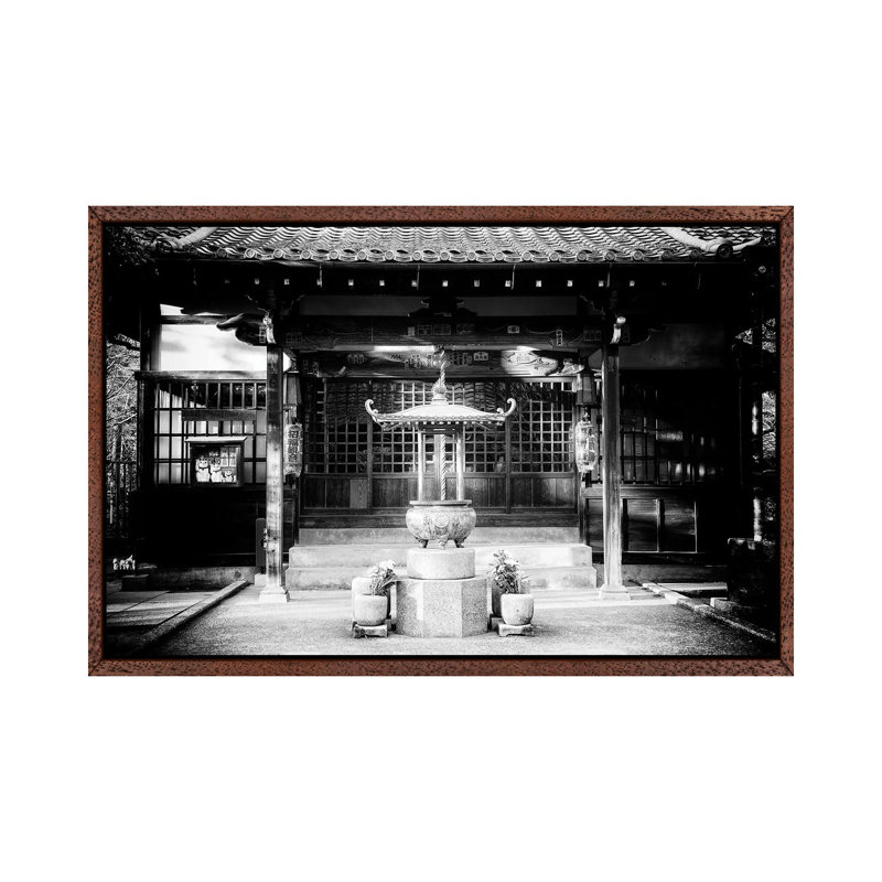 Gotokuji Temple by Philippe Hugonnard - Floater Frame Print on Canvas, Classic Wood Framed