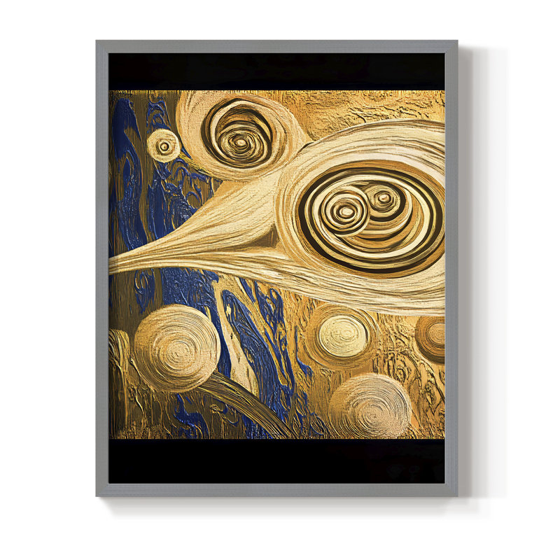 «Abstract Abstract», reproduction encadrée - prêt à accrocher, Gris, H 14 po x l 11 po