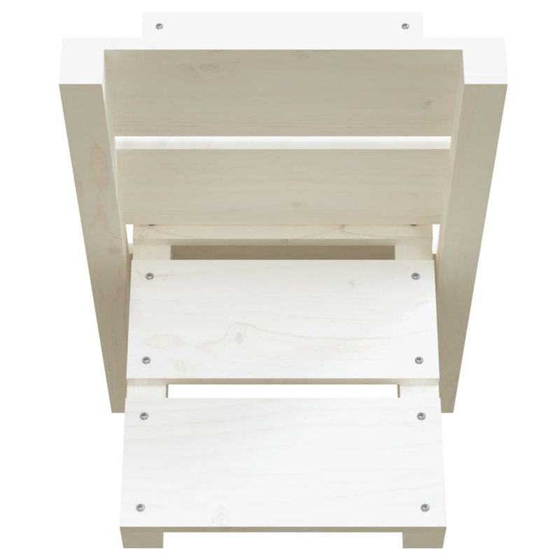 47cm W Solid Wood Log Rack, White