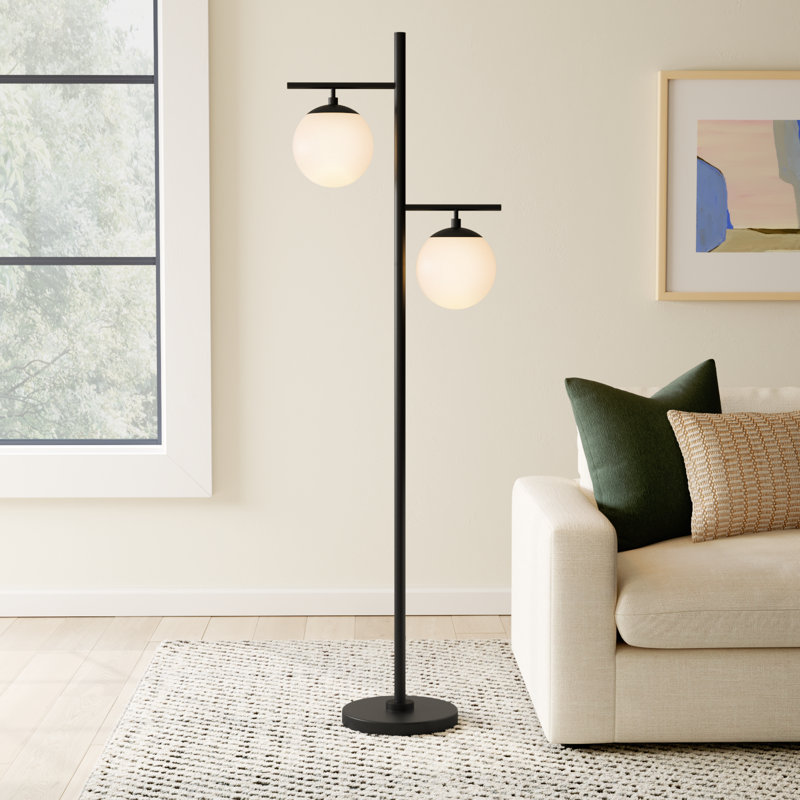 70.5'' Tree Floor Lamp Set, Blackened Bronze