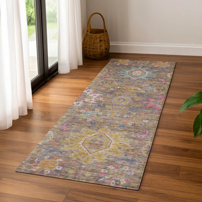 Premium Machine Washable Mayfield AMF2151 medallions Rug