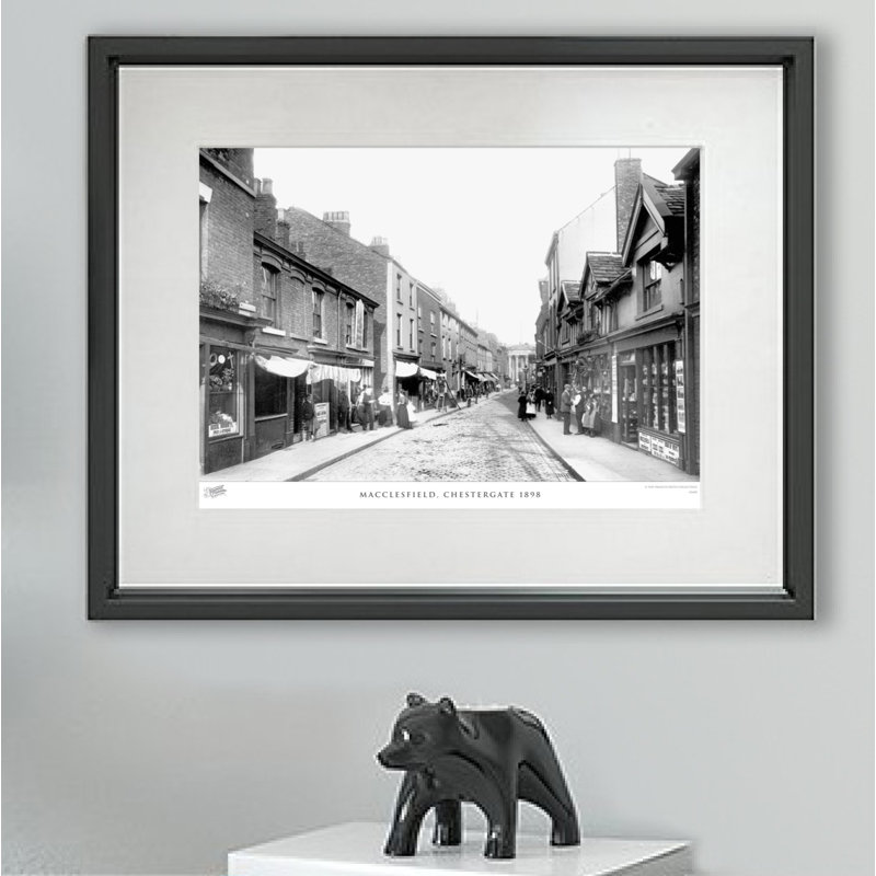 Macclesfield, Chestergate 1898 - Single Picture Frame Print, 60cm H x 80cm W x 2.3cm D