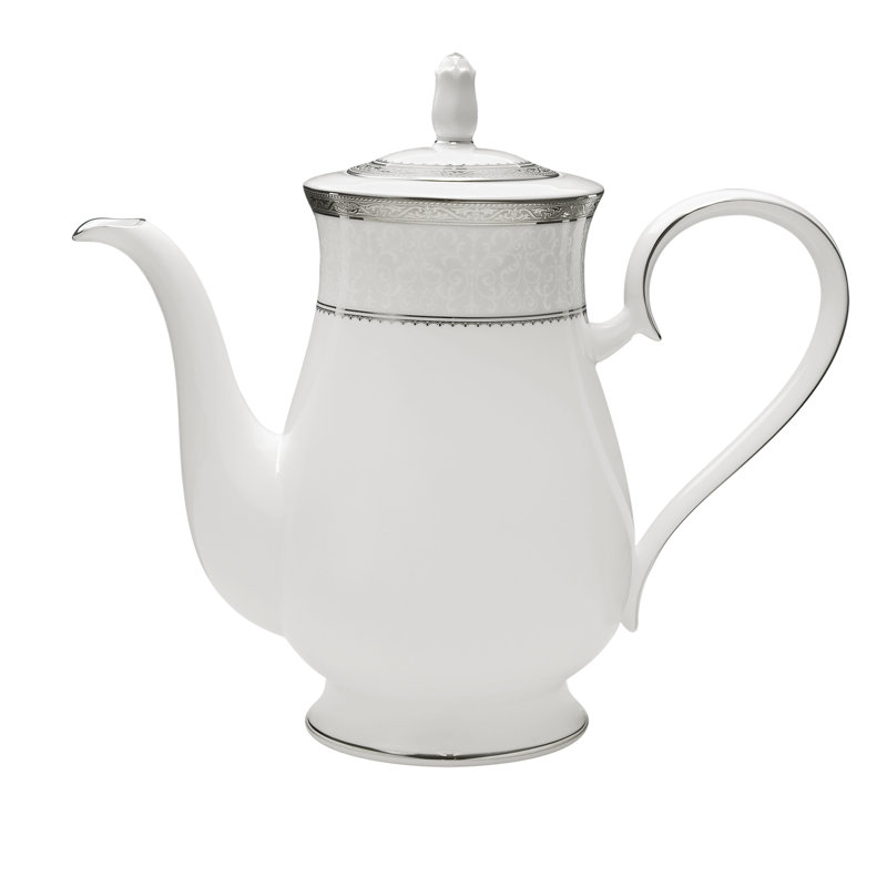 Cafetière 6 tasses Noritake Odessa Cobalt, Blanc