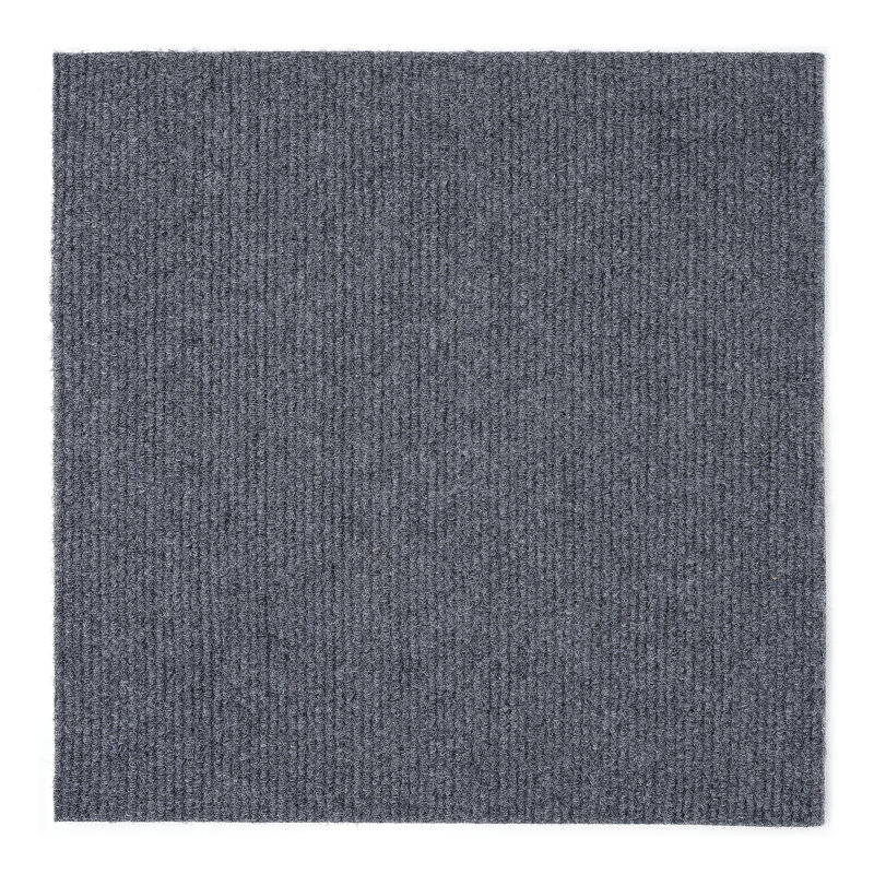 Dalle à tapis bouclée 12 po x 12 po Nexus, Fumée