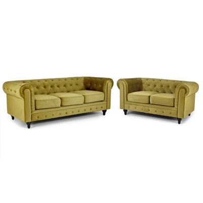 Katherin 2 - Piece Velvet Living Room Set