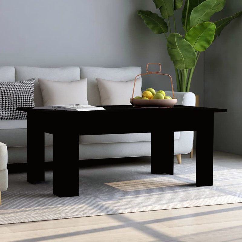 Abrahm Coffee Table, Black, 42cm x H 60cm W x 100cm D