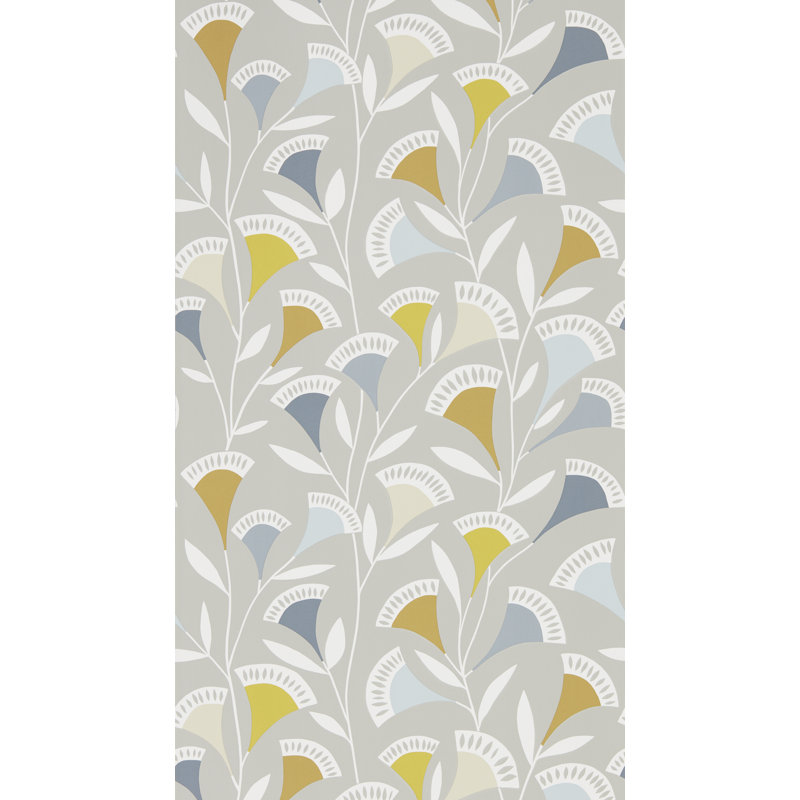 10.05m x 52cm Matte Wallpaper Roll, Dandelion/Butterscotch/Charcoal