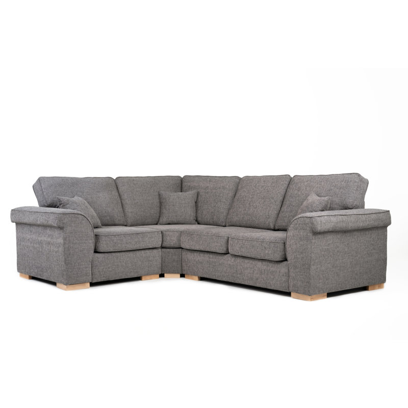 Picadilly Corner Sofa, Grey, Left Hand Facing