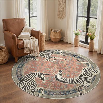 Tapis antidérapant à motif zébré Allandale