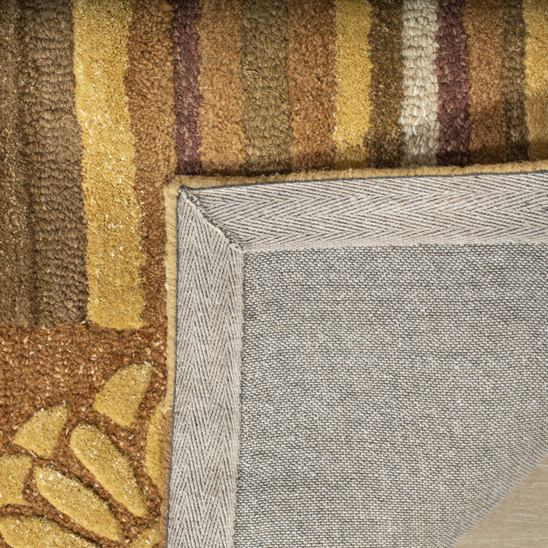 Soho Hand Tufted Wool & Viscose Pile Abstract Rug, Rectangle 3'6" x 5'6"