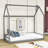 Etan House Wooden Platform Bed-1031797996-1031798000