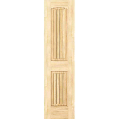 Porte coloniale lambrissée non finie standard en bois massif